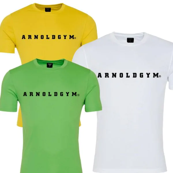 men's active training t-shirts bundle - arnold gym
