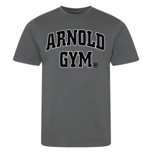 Arnold gym t-shirt-bold statement-charcoal t-shirt