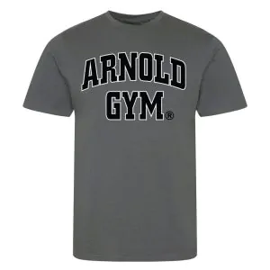 Arnold gym t-shirt-bold statement-charcoal t-shirt