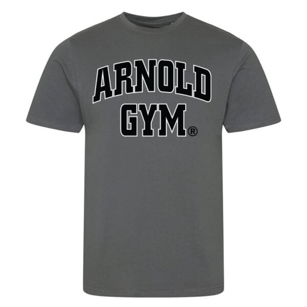 Arnold gym t-shirt-bold statement-charcoal t-shirt
