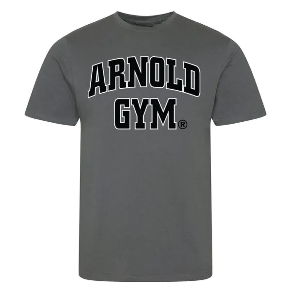 Arnold gym t-shirt-bold statement-charcoal t-shirt