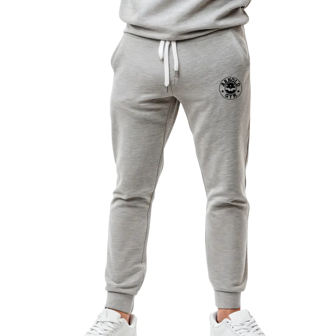 Men’s Leg Day Essentials, men's fitness workout jogger pants -grey- arnold gym