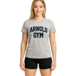women's fitness t-shirts-gym t-shirts-grey-arnold gym mockup