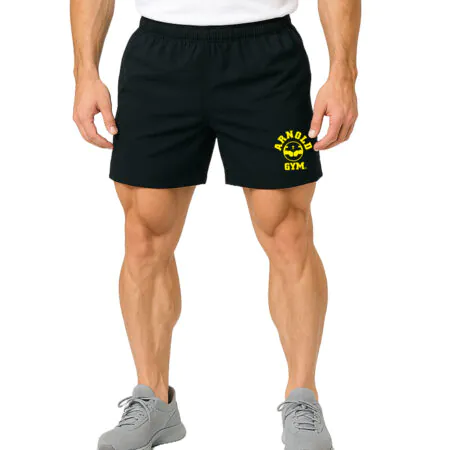 Arnold Gym Lifter Fit Training Shorts-black