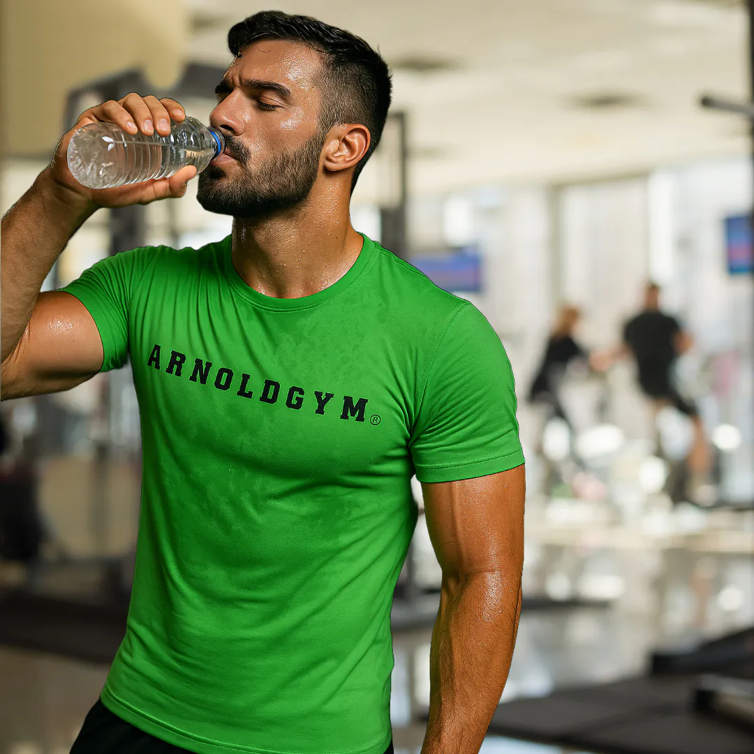 men's active gym t-shirt-arnold gym wear