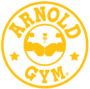 arnold gym-premium fitness gym wear brand-mustard logo