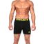 men's gym underwear-arnold gym olympic series black boxers 2 pack