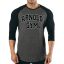 Arnold's 3/4 sleeve gym t-shirt - bold series- athletic t-shirts-arnold gym classic logo-long sleeve gym t-shirts-grey_black-2