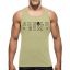 arnold gym dry fit top basic muscle cut in desert sand green